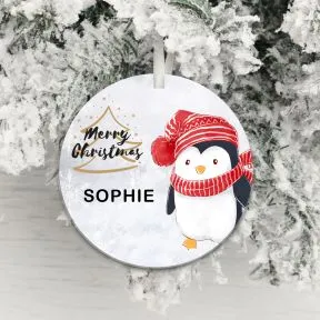 Child's Name Merry Christmas Decoration