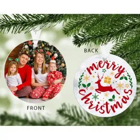 Merry Christmas Photo Upload Decoration
