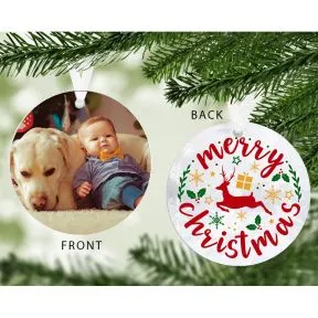 Merry Christmas Photo Upload Decoration