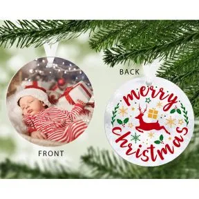 Merry Christmas Photo Upload Decoration
