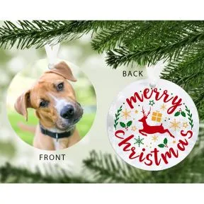 Merry Christmas Photo Upload Decoration
