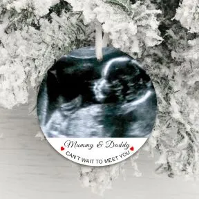 Can't Wait To Meet You Baby Scan Decoration