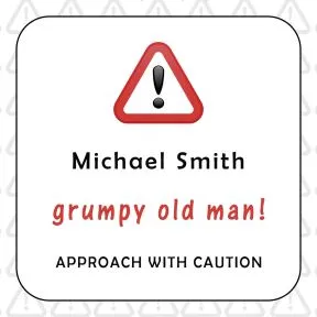 Grumpy Old Man Coaster Card