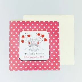 Just Married Coaster Card