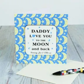 Moon & Back Coaster Card