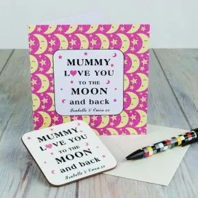 Moon & Back Coaster Card