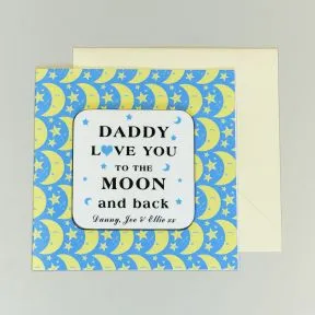 Moon & Back Coaster Card