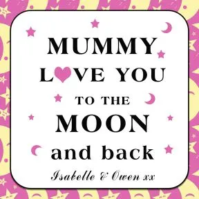 Moon & Back Coaster Card