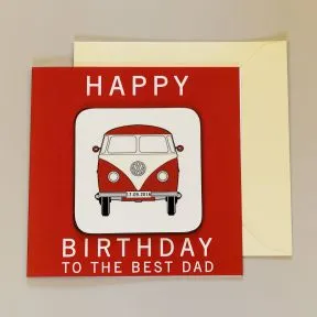Happy Birthday Coaster Card