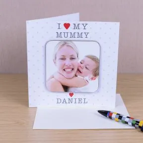 I Love My . . . Photo Upload Coaster Card