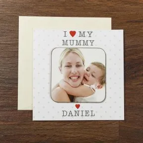 I Love My . . . Photo Upload Coaster Card