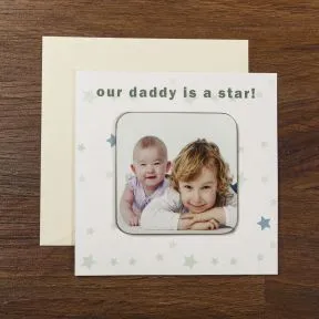 Mummy / Daddy Photo Upload Coaster Card
