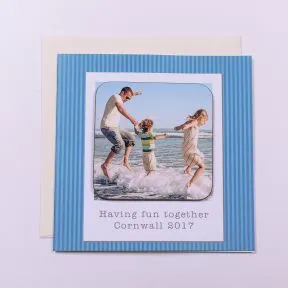 Personalised Photo Upload Coaster Card