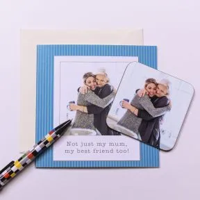 Personalised Photo Upload Coaster Card