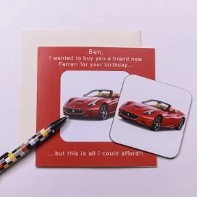 Ferrari Coaster Card
