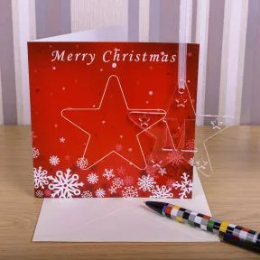 Christmas Card with Initial Decoration