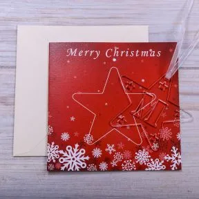 Christmas Card with Initial Decoration