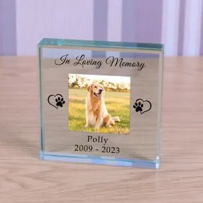 Pet - In Loving Memory Glass Token