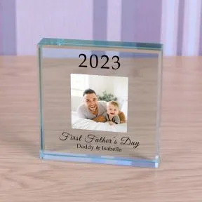 First Fathers Day Glass Token
