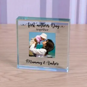 First Mothers Day Together Glass Token