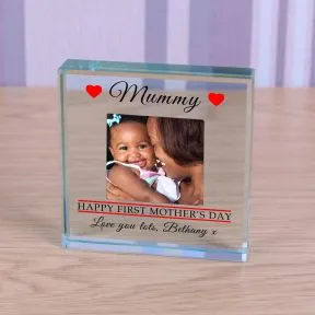 Happy First Mothers Day Glass Token