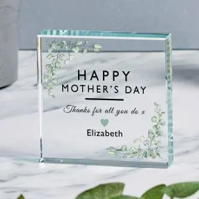 Happy Mothers Day Glass Token