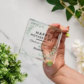 Happy Mothers Day Glass Token