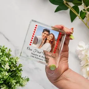 First Valentines Glass Token