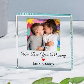 Photo Personalised Glass Token