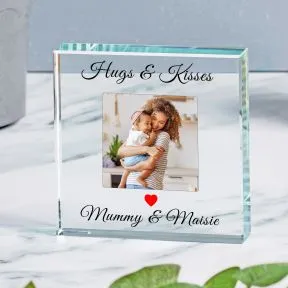 Hugs and Kisses Glass Token