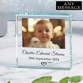 Christening / New Baby Glass Token