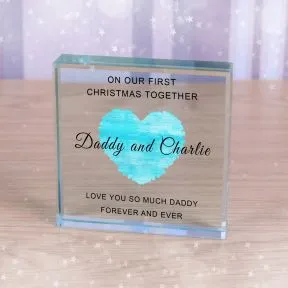 First Christmas Daddy and... Glass Token