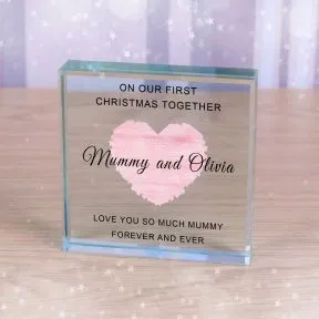 First Christmas Mummy and... Glass Token