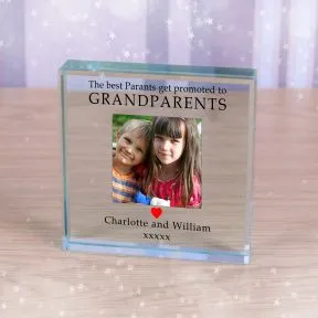 Promoted To Grandparents Glass Token