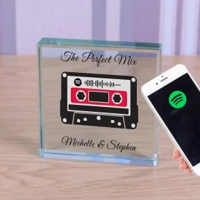 Message and Song Cassette Glass Token