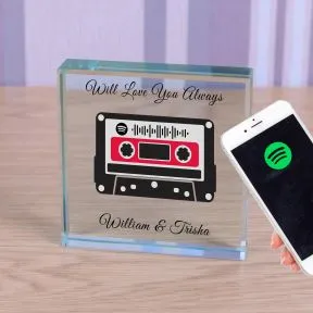 Message and Song Cassette Glass Token