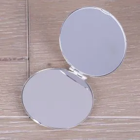The Day We Became A Family Compact Mirror - Silver Plated