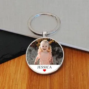 Personlaised Photo Upload Key Ring