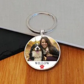 Personalised Pet Photo Upload Key Ring