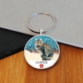 Personalised Pet Photo Upload Key Ring
