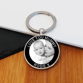 Love You Mummy Photo Upload Key Ring
