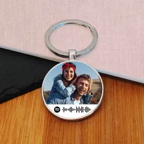 Favourite Song Photo Upload Key Ring