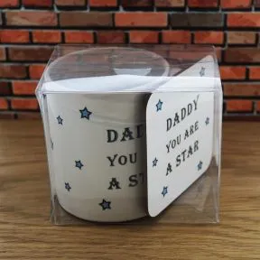 Daddy You Are A Star Mug & Coaster Set