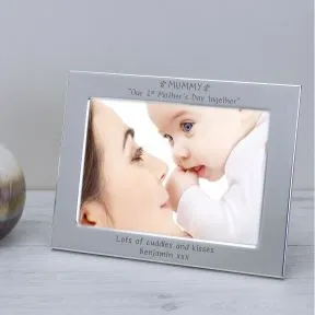 Mummy Our 1st Mother's Day together Silver Plated Picture Frame (6