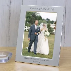 Father of the Bride Silver Plated Picture Frame (6