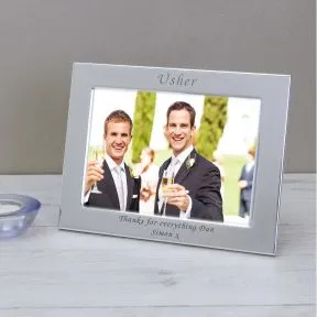 Usher Silver Plated Picture Frame (6