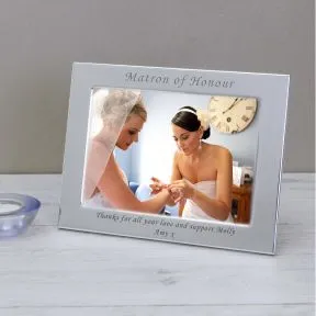 Matron of Honour Silver Plated Picture Frame (6