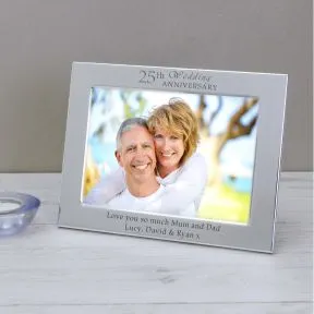 Wedding Anniversary Silver Plated Picture Frame (6