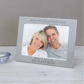 Silver Wedding Anniversary Silver Plated Picture Frame (6