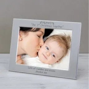 Mummy Our 1st Christmas Together Silver Plated Picture Frame (6